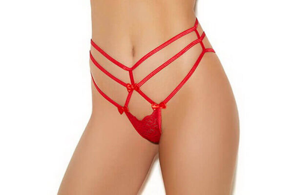 Triple Lace Strapped G String